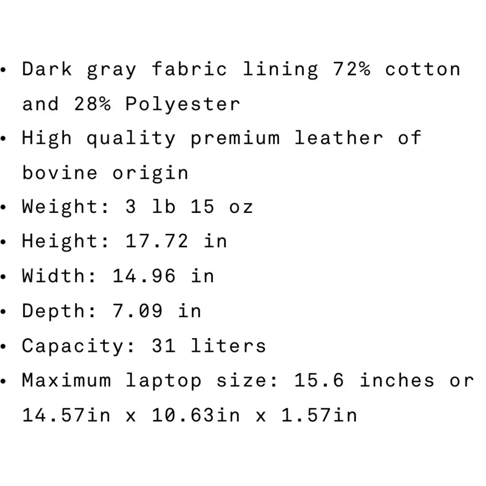Nordweg Leather Notebook‎ Backpack NW072B